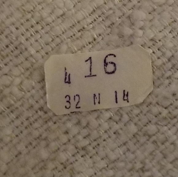 Vintage linen skirt in cream - Picture 6 of 6